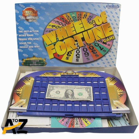 Wheel of Fortune 20th Anniversary Edition Game 2002 Board Pressman - Picture 12 of 12